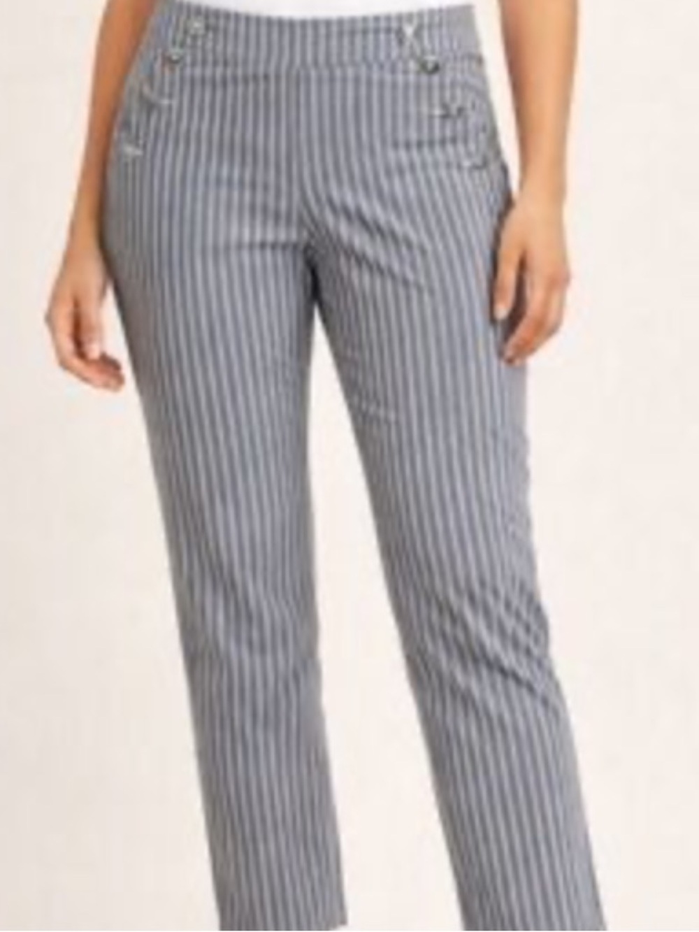 Jules & Leopold Striped Straight-Leg Pants